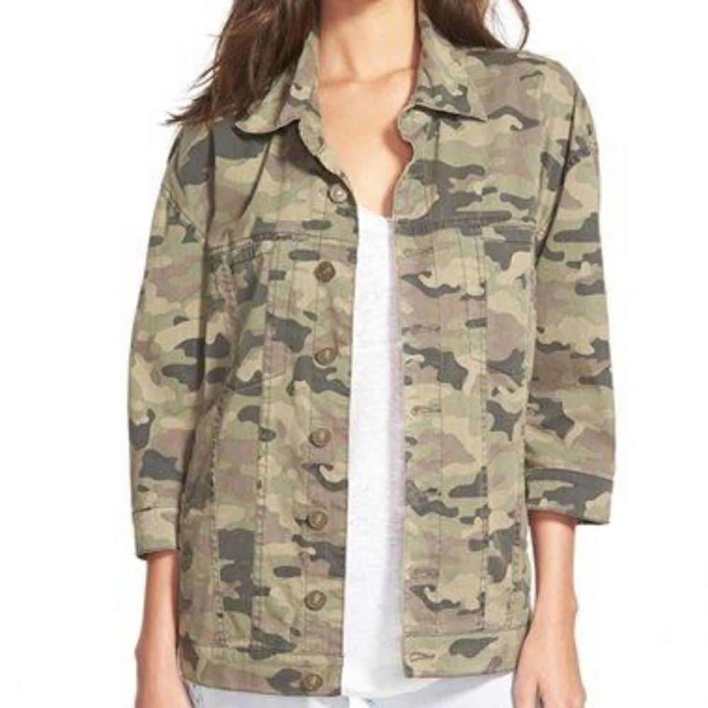 Hudson Jeans Camo 'Emmet' Utility Jacket Medium